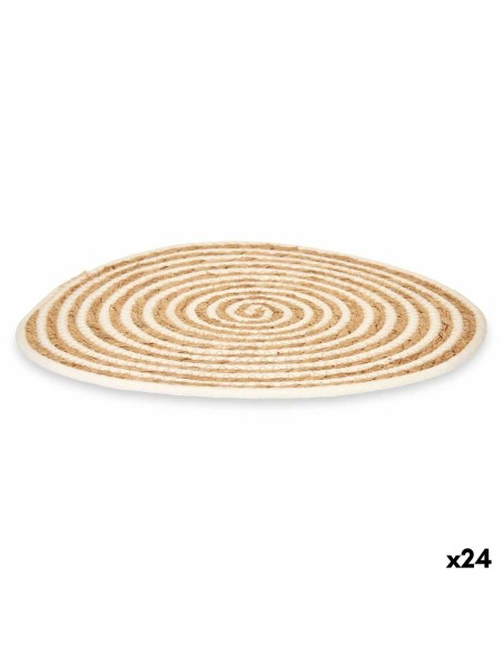 Untersetzer Kinvara TS23886-W Weiß Baumwolle Seetang 35 x 0,6 x 35 cm (24 Stück)