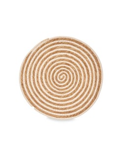 Dessous de plat Kinvara TS23886-W Blanc Coton Algues marines 35 x 0,6 x 35 cm (24 Unités)