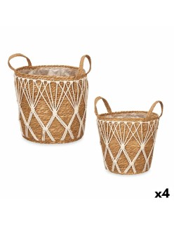 Conjunto de vasos 2 Peças Natural Algas marinhas (4 Unidades)