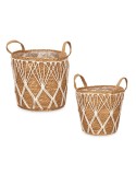 Conjunto de vasos 2 Peças Natural Algas marinhas (4 Unidades)