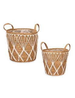 Conjunto de vasos 2 Peças Natural Algas marinhas (4 Unidades)