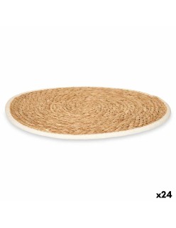 Untersetzer Kinvara 17538 Weiß Baumwolle Seetang 35 x 0,6 x 35 cm (24 Stück)