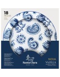Tableware Santa Clara Noia 18 Pieces Porcelain Circular (2 Units)