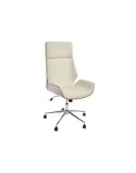 Bürostuhl DKD Home Decor Braun Creme Silberfarben 60 x 65,5 x 118 cm