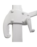 Solskærm Tiber Weiß Hellgrau Aluminium 300 x 300 x 250 cm LED
