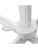 Parasol Tiber Branco Cinzento claro Alumínio 300 x 300 x 250 cm LED