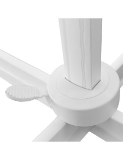 Parasol Tiber Branco Cinzento claro Alumínio 300 x 300 x 250 cm LED