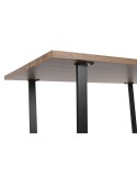 Mesa de Comedor Home ESPRIT Marrón Negro Hierro Madera MDF 160 x 90 x 75 cm