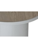 Mesa de apoio Home ESPRIT Branco Metal Madeira MDF 46 x 46 x 56 cm