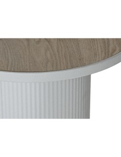 Beistelltisch Home ESPRIT Weiß Metall Holz MDF 46 x 46 x 56 cm