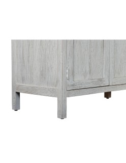 Buffet Home ESPRIT Blanc Verre Bois de manguier 175 x 45,2 x 105 cm