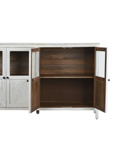 Anrichte Home ESPRIT Weiß Kristall Mango-Holz 175 x 45,2 x 105 cm