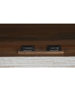 Buffet Home ESPRIT Blanc Verre Bois de manguier 175 x 45,2 x 105 cm