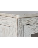 Anrichte Home ESPRIT Weiß Kristall Mango-Holz 175 x 45,2 x 105 cm