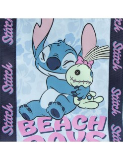 Sac de plage Stitch Bleu 100 % polyester