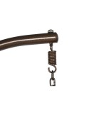 Poltrona de jardim suspensa Home ESPRIT Catanho escuro Marrom claro Alumínio Rotim sintético 130 x 61 x 117 cm