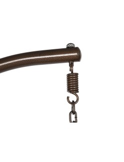 Poltrona de jardim suspensa Home ESPRIT Catanho escuro Marrom claro Alumínio Rotim sintético 130 x 61 x 117 cm