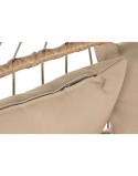 Poltrona de jardim suspensa Home ESPRIT Catanho escuro Marrom claro Alumínio Rotim sintético 130 x 61 x 117 cm