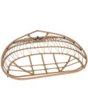 Poltrona de jardim suspensa Home ESPRIT Catanho escuro Marrom claro Alumínio Rotim sintético 130 x 61 x 117 cm