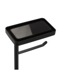 Toilettenpapierrollenhalterung Versa Lilia Schwarz 15 x 65 x 20 cm Metall