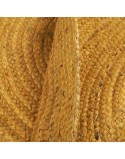 Carpet Yellow Jute 120 x 120 cm