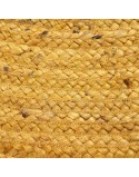 Tapis Jaune Jute 120 x 120 cm