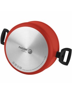 Casseruola FAGOR Maxima Rosso Alluminio (Ø 20 x 10 cm)