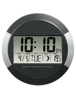 Wanduhr Hama PP-245 Schwarz Kunststoff Moderne