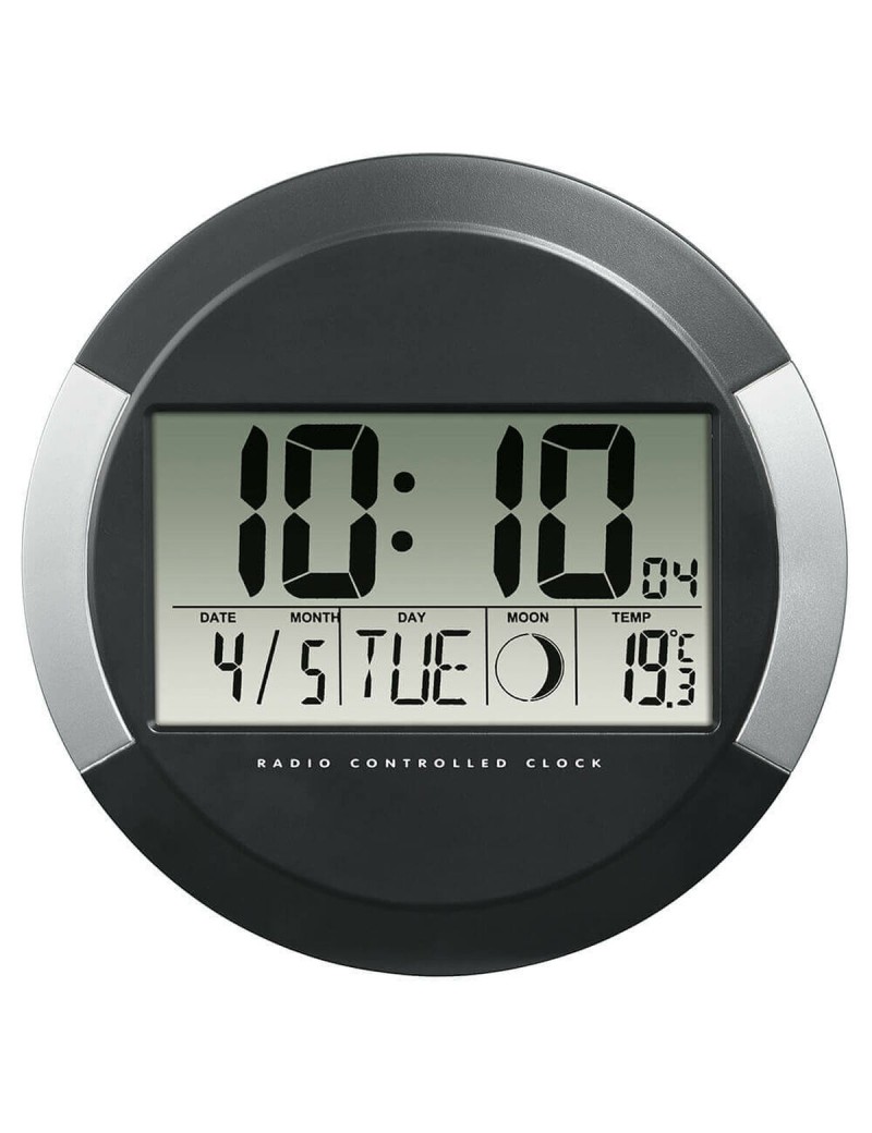 Wanduhr Hama PP-245 Schwarz Kunststoff Moderne