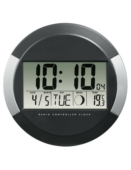 Wanduhr Hama PP-245 Schwarz Kunststoff Moderne
