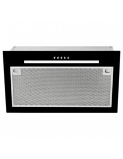 Konventioneller Rauchfang Teka GFG2 GLASS BLACK 55 cm 329 m3/h 63 dB 180W Schwarz