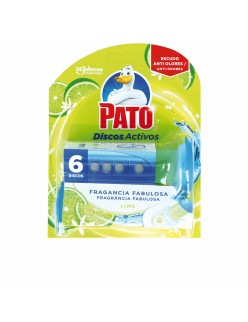 Lufterfrischer für die Toilette Pato Discos Activos Neongrün 6 Stück Desinfektionsmittel
