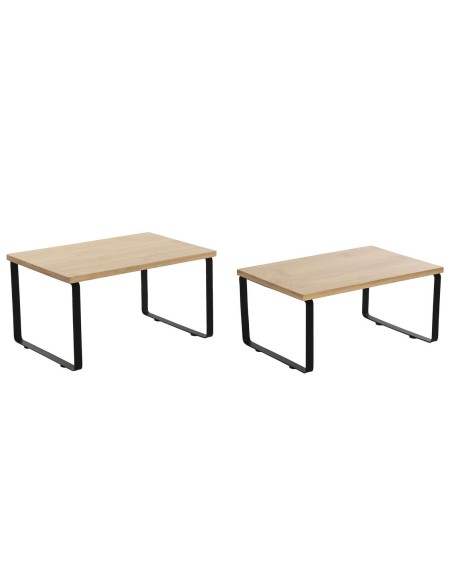 Mensole Home ESPRIT Metallo Bambù 30 x 19,5 x 15,5 cm 2 Pezzi Mensole Home ESPRIT Metallo Bambù 30 x 19,5 x 15,5 cm 2 Pezzi