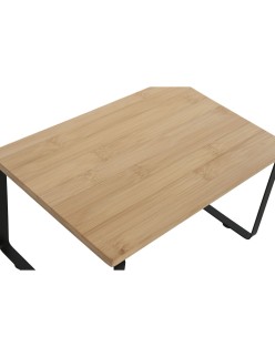 Regale Home ESPRIT Metall Bambus 30 x 19,5 x 15,5 cm 2 Stücke