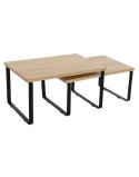 Regale Home ESPRIT Metall Bambus 30 x 19,5 x 15,5 cm 2 Stücke