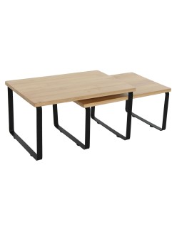 Regale Home ESPRIT Metall Bambus 30 x 19,5 x 15,5 cm 2 Stücke
