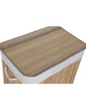 Cesto per i Panni Sporchi Home ESPRIT Bianco Naturale Bambù 140 L 60 x 40 x 60 cm