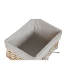 Cesto per i Panni Sporchi Home ESPRIT Crema vimini Shabby Chic 47 x 36 x 55 cm 5 Pezzi