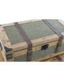 Set di Bauli Home ESPRIT Verde Legno Tela Tropicale 81 x 50 x 45 cm (3 Unità)