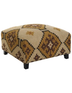Fußstütze Home ESPRIT Beige Senf 80 x 80 x 44 cm