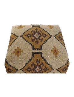 Repousa pés Home ESPRIT Bege Mostarda 80 x 80 x 44 cm