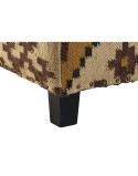 Repousa pés Home ESPRIT Bege Mostarda 80 x 80 x 44 cm
