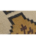 Repousa pés Home ESPRIT Bege Mostarda 80 x 80 x 44 cm