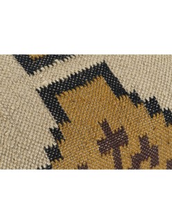 Repose-pied Home ESPRIT Beige Moutarde 80 x 80 x 44 cm