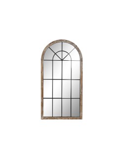 Miroir mural Home ESPRIT Blanc Marron Noir Fenêtre 86 x 3,5 x 168 cm