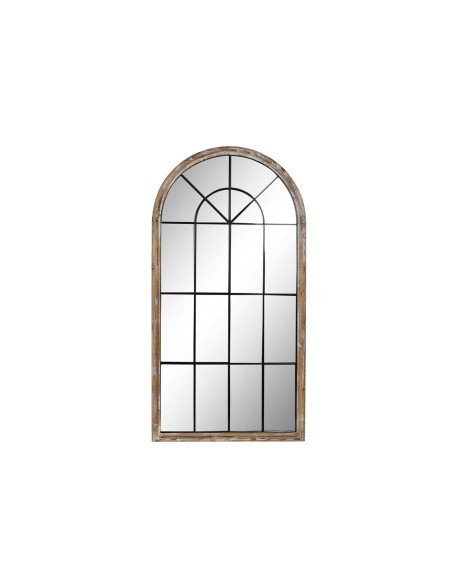 Miroir mural Home ESPRIT Blanc Marron Noir Fenêtre 86 x 3,5 x 168 cm Miroir mural Home ESPRIT Blanc Marron Noir Fenêtre 86 x 3,5 x 168 cm