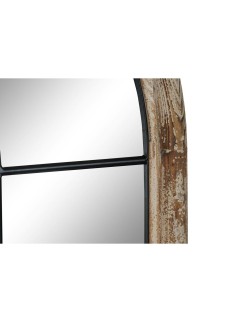 Miroir mural Home ESPRIT Blanc Marron Noir Fenêtre 86 x 3,5 x 168 cm