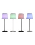 Lampe solaire Home ESPRIT Blanc Noir 15 x 15 x 40 cm
