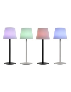 Lampe solaire Home ESPRIT Blanc Noir 15 x 15 x 40 cm