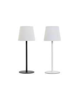 Lampe solaire Home ESPRIT Blanc Noir 15 x 15 x 40 cm